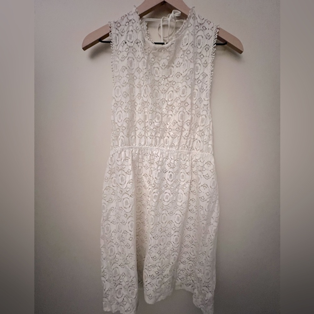 Top Shop white lace mini dress